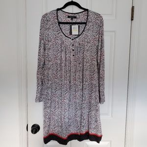Nwt Ellen Tracy Long Sleeve Sleep Gown 